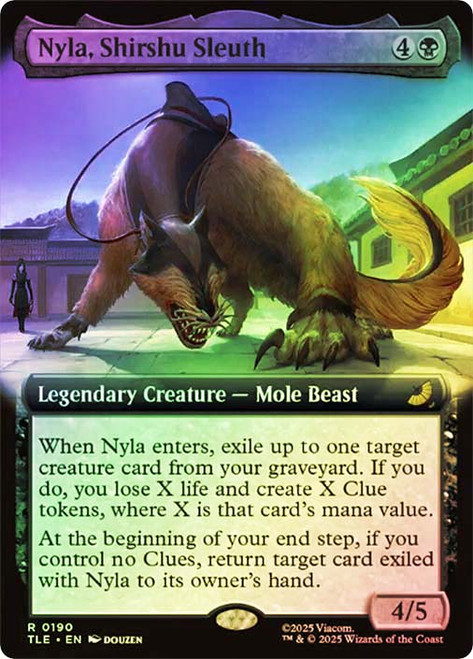 Nyla, Shirshu Sleuth (Extended Art)\nAvatar: The Last Airbender Eternal Variants\nSingle\nMagic The Gathering