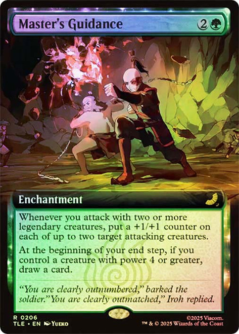 Master's Guidance (Extended Art)\nAvatar: The Last Airbender Eternal Variants\nSingle\nMagic The Gathering