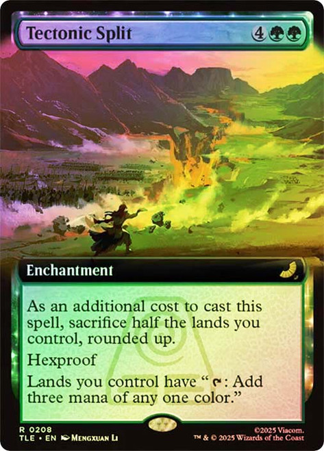 Tectonic Split (Extended Art)\nAvatar: The Last Airbender Eternal Variants\nSingle\nMagic The Gathering