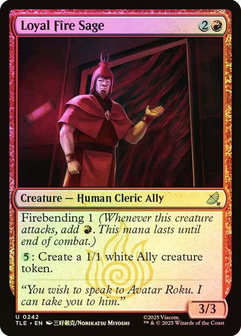 Loyal Fire Sage\nAvatar: The Last Airbender Eternal\nSingle\nMagic The Gathering