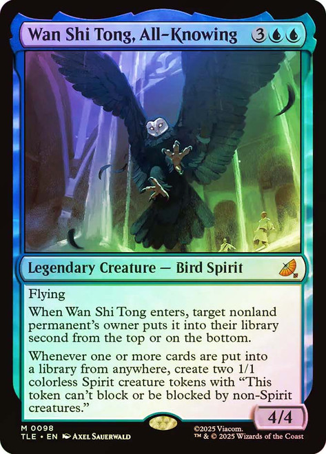 Wan Shi Tong, All-Knowing\nAvatar: The Last Airbender Eternal\nSingle\nMagic The Gathering