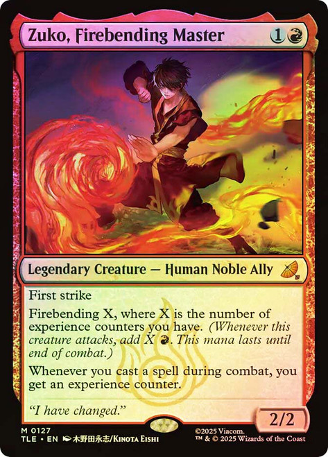 Zuko, Firebending Master
Avatar: The Last Airbender Eternal
Single
Magic: The Gathering