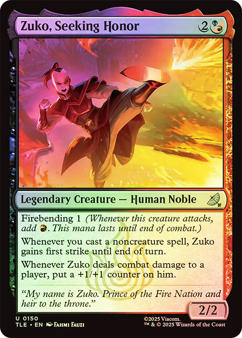 Zuko, Seeking Honor\nAvatar: The Last Airbender Eternal\nSingle\nMagic The Gathering