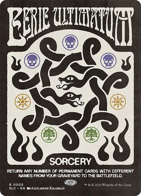 Eerie Ultimatum (Secret Lair Countdown) (Full Art)\nPromo: General\nSingle\nMagic The Gathering