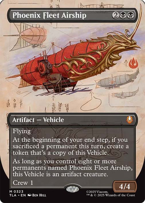 Phoenix Fleet Airship (Borderless)\nAvatar: The Last Airbender - Variants\nSingle\nMagic The Gathering