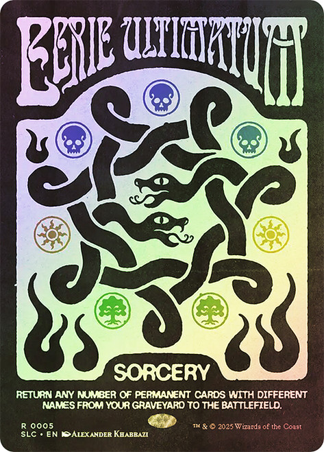 Eerie Ultimatum (Secret Lair Countdown) (Full Art)\nPromo: General\nSingle\nMagic The Gathering