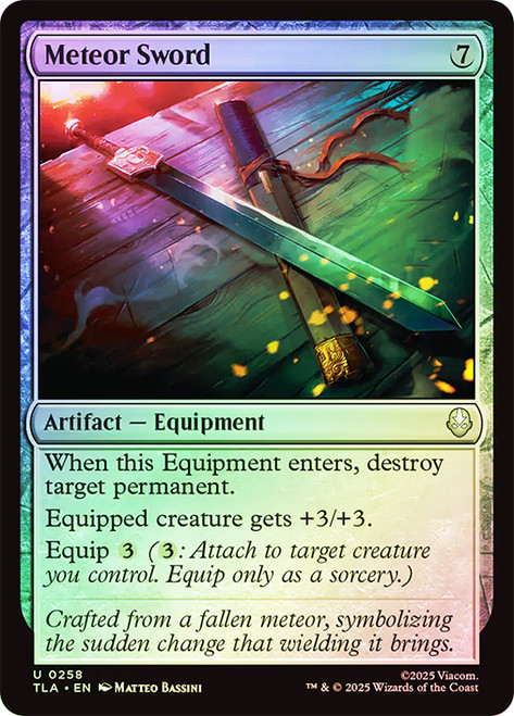 Meteor Sword\nAvatar: The Last Airbender\nSingle\nMagic The Gathering
