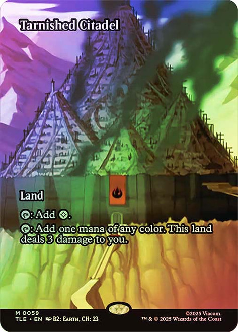 Tarnished Citadel (Borderless)\nAvatar: The Last Airbender Eternal Variants\nSingle\nMagic The Gathering