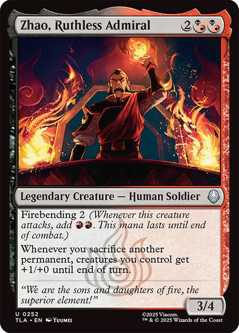 Zhao, Ruthless Admiral\nAvatar: The Last Airbender\nSingle\nMagic The Gathering