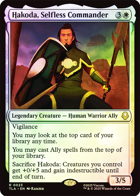 Hakoda, Selfless Commander\nAvatar: The Last Airbender\nSingle\nMagic The Gathering