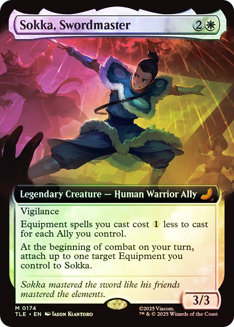 Sokka, Swordmaster (Extended Art)\nAvatar: The Last Airbender Eternal Variants\nSingle\nMagic The Gathering