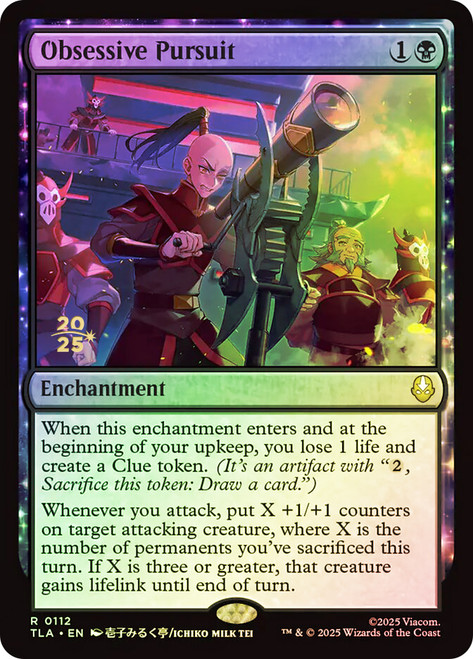 Obsessive Pursuit (Prerelease) (Avatar: The Last Airbender)
Promo
Single
Magic: The Gathering