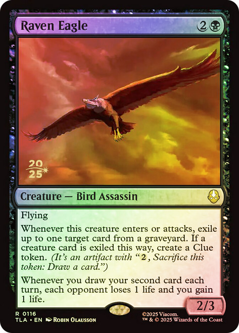 Raven Eagle (Prerelease) (Avatar: The Last Airbender)
Promo
Single
Magic: The Gathering