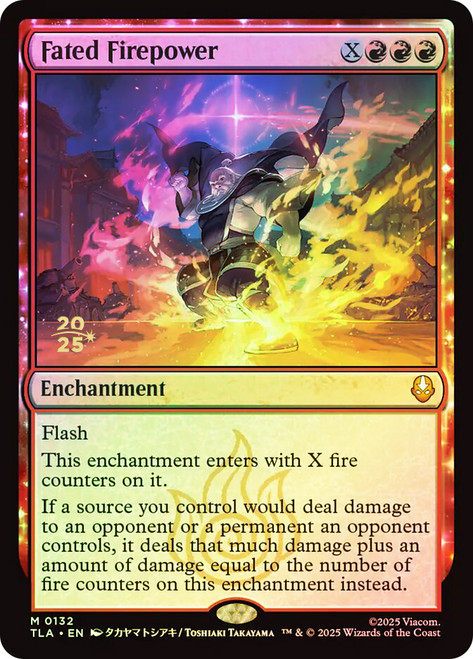 Fated Firepower (Prerelease) (Avatar: The Last Airbender)
Promo
Single
Magic: The Gathering