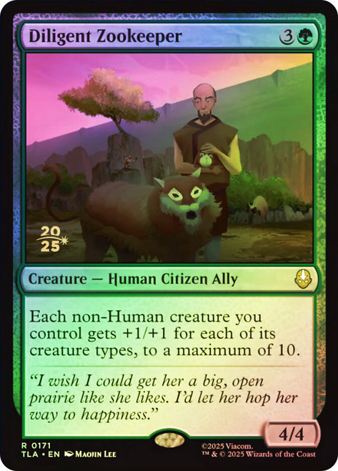 Diligent Zookeeper (Prerelease) (Avatar: The Last Airbender)
Promo
Single
Magic: The Gathering