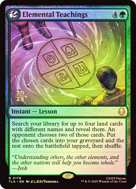 Elemental Teachings (Prerelease) (Avatar: The Last Airbender)
Promo
Single
Magic: The Gathering
