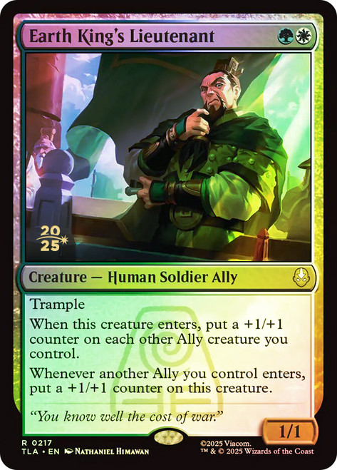 Earth King's Lieutenant (Prerelease) (Avatar: The Last Airbender)
Promo
Single
Magic: The Gathering