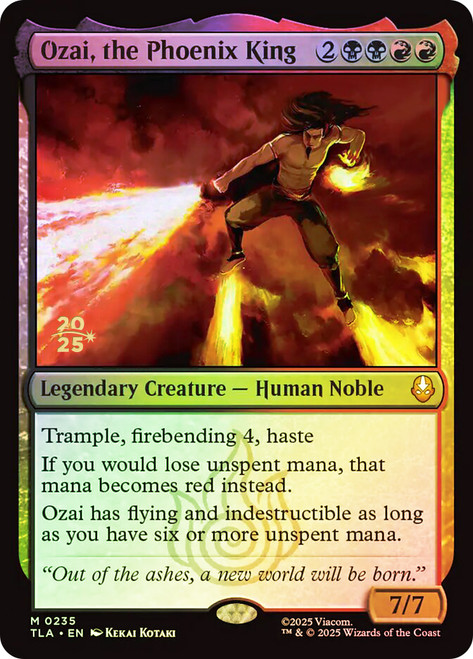 Ozai, the Phoenix King (Prerelease) (Avatar: The Last Airbender)
Promo
Single
Magic: The Gathering
