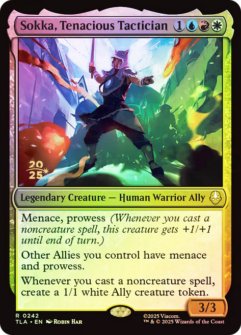 Sokka, Tenacious Tactician (Prerelease) (Avatar: The Last Airbender)
Promo
Single
Magic: The Gathering