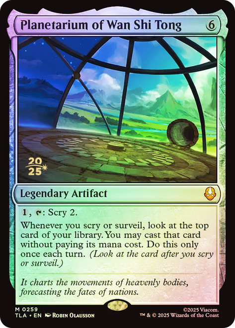 Planetarium of Wan Shi Tong (Prerelease) (Avatar: The Last Airbender)
Promo
Single
Magic: The Gathering