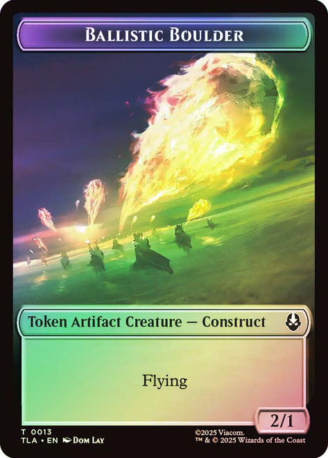 {Ballistic Boulder Token} // {Soldier Token}
Avatar: The Last Airbender
Single
Magic: The Gathering