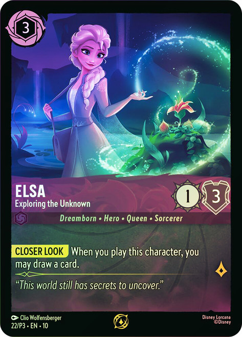 Elsa - Exploring the Unknown (League)
Promotional Cards
Single
Lorcana
