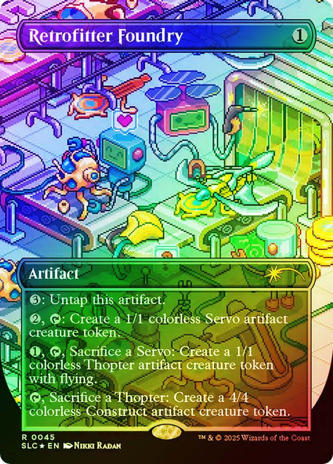 Retrofitter Foundry (Secret Lair Countdown) (#045)
Secret Lair Drop
Single
Magic: The Gathering