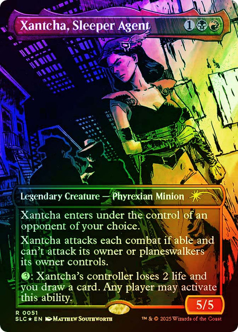 Xantcha, Sleeper Agent (Secret Lair Countdown) (#051)
Secret Lair Drop
Single
Magic: The Gathering