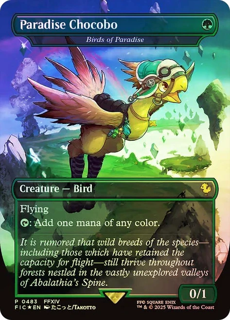 Birds of Paradise (Paradise Chocobo)
FINAL FANTASY Commander
Single
Magic: The Gathering