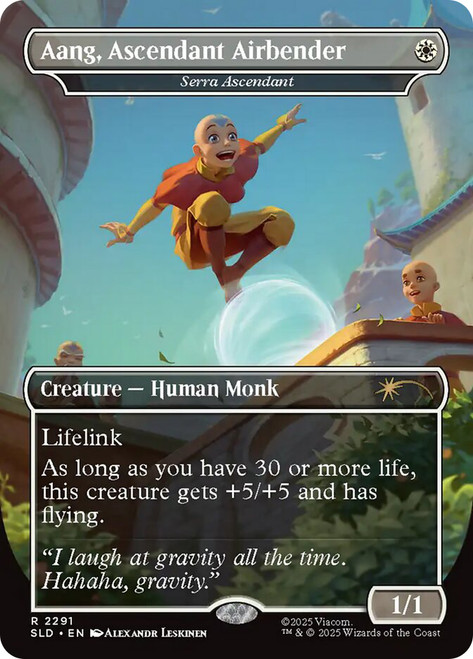 Serra Ascendant (Aang, Ascendant Airbender) (Avatar: The Last Airbender) (#2291)
Secret Lair Drop
Single
Magic: The Gathering