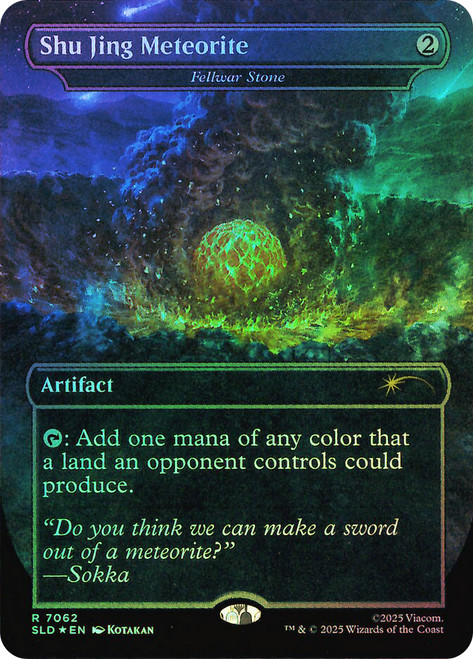 Fellwar Stone (Shu Jing Meteorite) (Avatar: The Last Airbender) (#7062)
Secret Lair Drop
Single
Magic: The Gathering