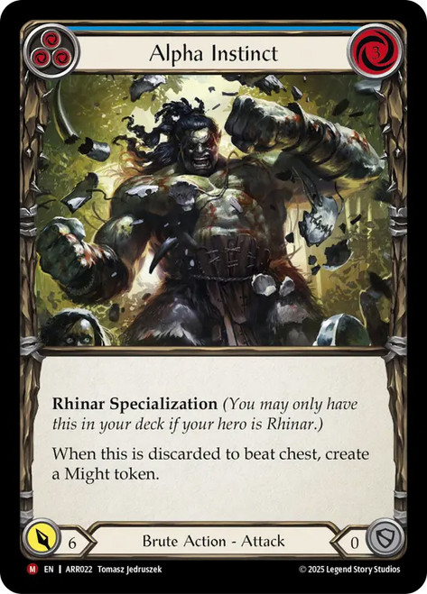Alpha Instinct
Armory Deck: Rhinar
Single
Flesh and Blood