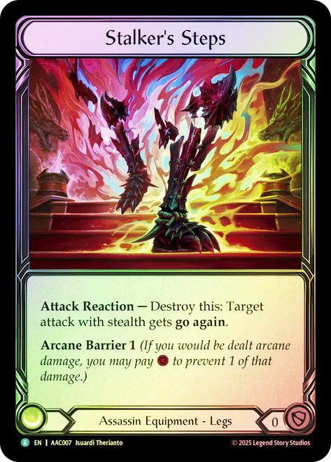 Stalker's Steps
Armory Deck: Arakni
Single
Flesh and Blood