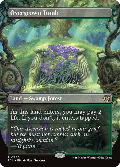 Overgrown Tomb // Overgrown Tomb
Lorwyn Eclipsed
Single
Magic: The Gathering