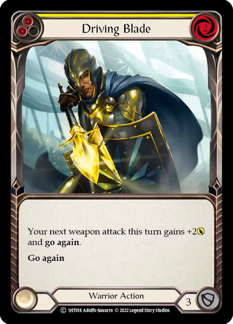Driving Blade (Yellow)
Dorinthea Blitz Deck
Single
Flesh and Blood