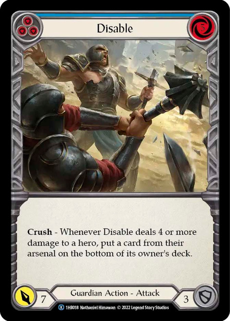 Disable (Blue)
Bravo Blitz Deck
Single
Flesh and Blood