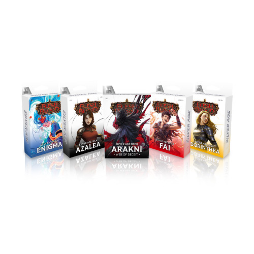 Flesh and Blood - Silver Age Chapter 2 Decks (Set of 5)
Silver Age Chapter 2
Sealed
Flesh and Blood