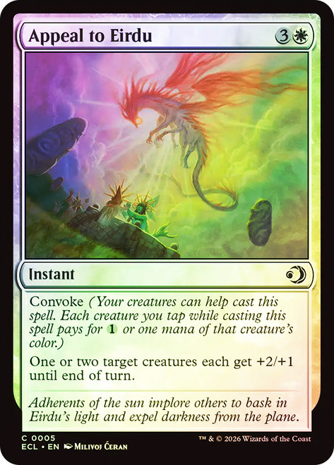 Appeal to Eirdu
Lorwyn Eclipsed
Single
Magic: The Gathering