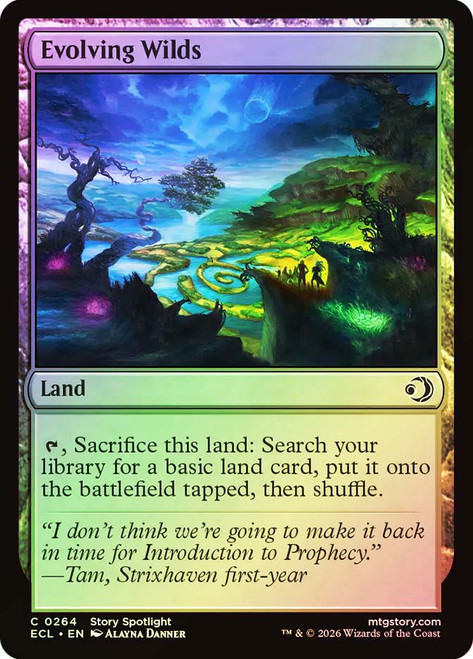 Evolving Wilds
Lorwyn Eclipsed
Single
Magic: The Gathering