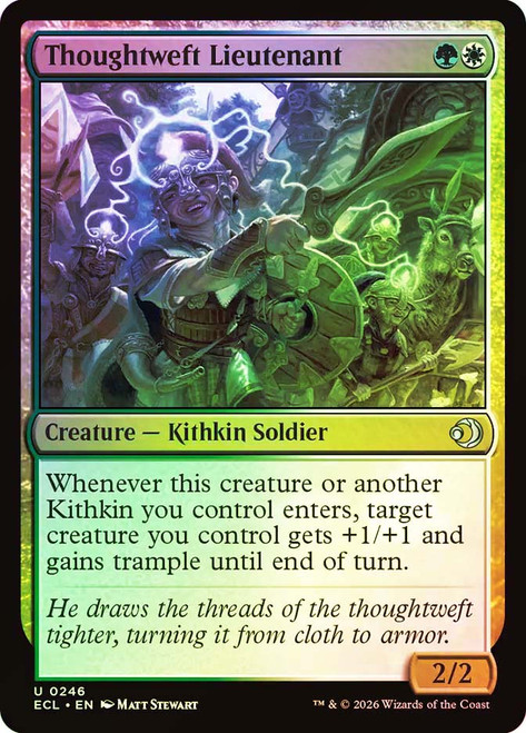 Thoughtweft Lieutenant
Lorwyn Eclipsed
Single
Magic: The Gathering