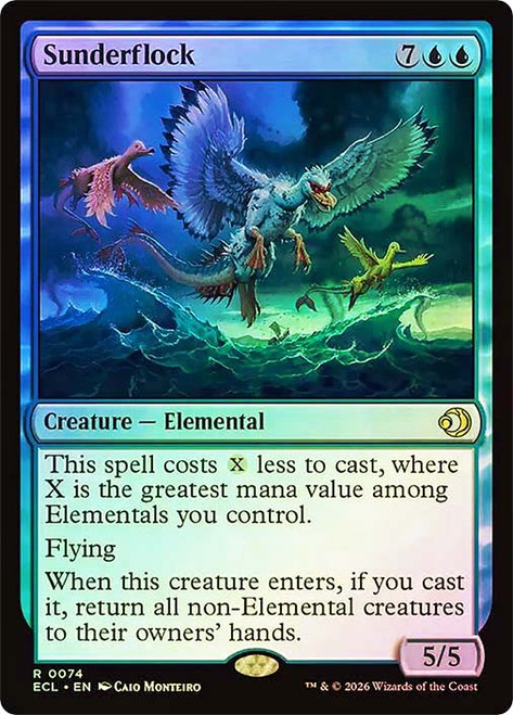 Sunderflock
Lorwyn Eclipsed
Single
Magic: The Gathering