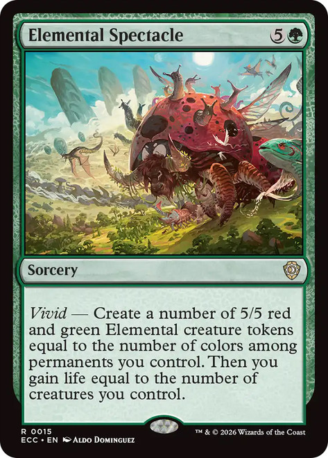 Elemental Spectacle
Lorwyn Eclipsed Commander
Single
Magic: The Gathering