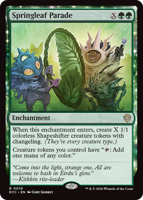 Springleaf Parade | Lorwyn Eclipsed Commander | Star City Games