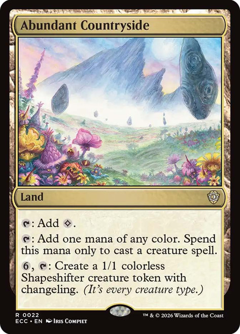 Abundant Countryside
Lorwyn Eclipsed Commander
Single
Magic: The Gathering