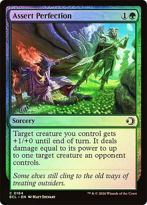 Assert Perfection
Lorwyn Eclipsed
Single
Magic: The Gathering