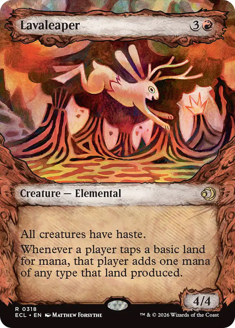 Lavaleaper
Lorwyn Eclipsed
Single
Magic: The Gathering