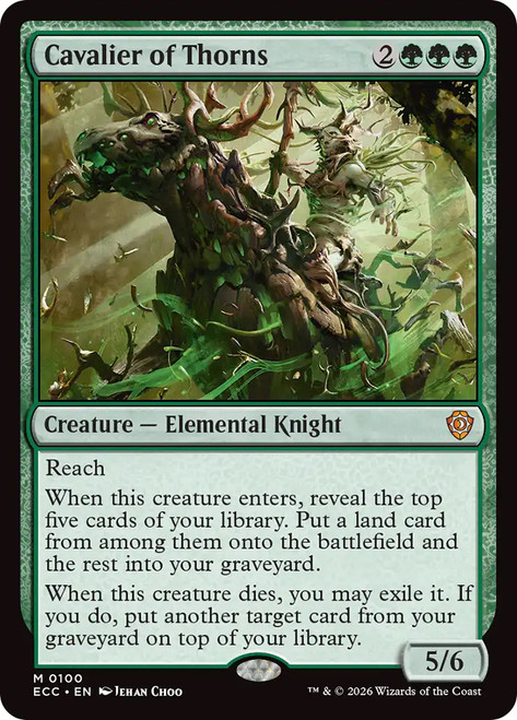 Cavalier of Thorns
Lorwyn Eclipsed Commander
Single
Magic: The Gathering