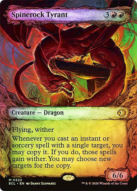 Spinerock Tyrant
Lorwyn Eclipsed
Single
Magic: The Gathering