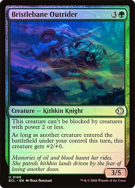 Bristlebane Outrider
Lorwyn Eclipsed
Single
Magic: The Gathering