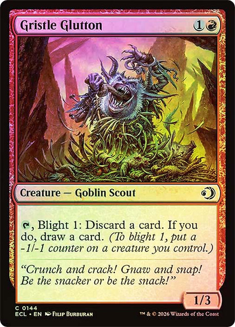 Gristle Glutton
Lorwyn Eclipsed
Single
Magic: The Gathering